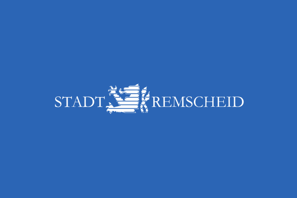 Blick auf die Innenstadt Remscheid mit Fachwerkfassaden.